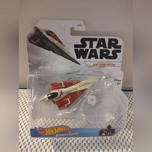 Obi-Wan Kenobi's Jedi Starfighter Hot Wheels Starships NWT Star Wars Die-Cast